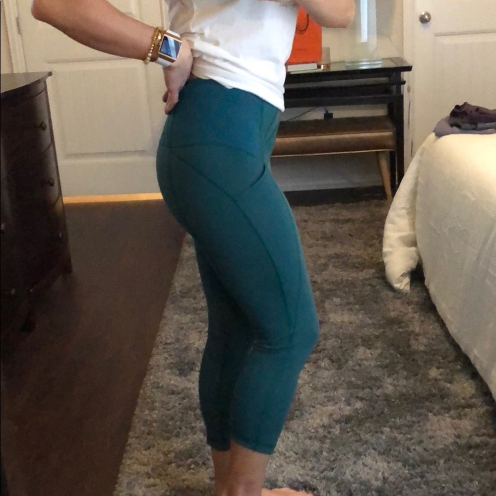 Green lululemon all the right places
